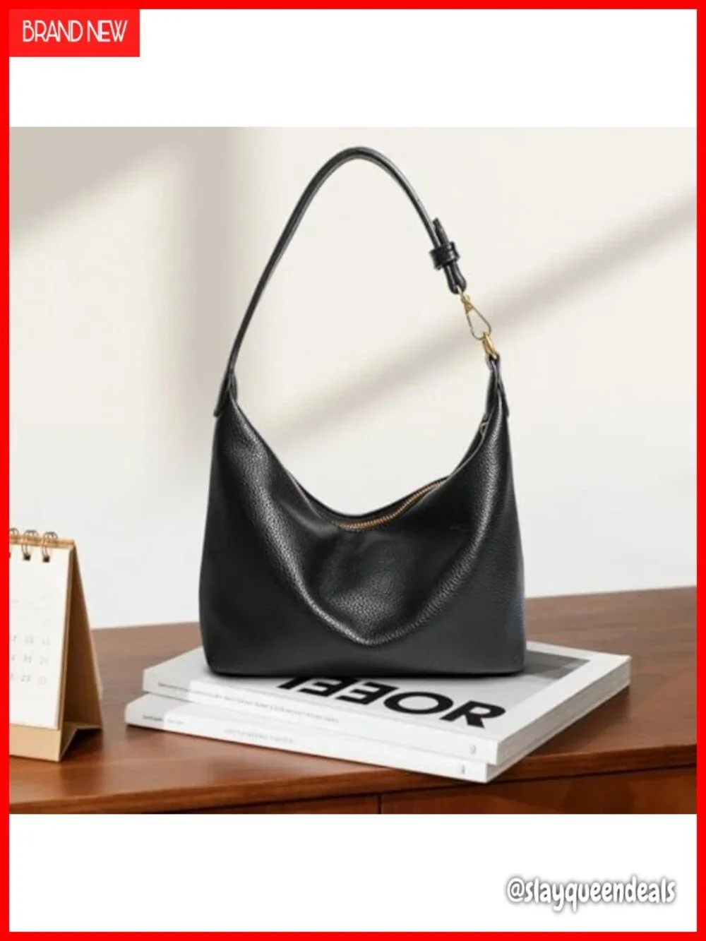 Small Hobo Bag Women Soft PU Leather Shoulder Purse Slouchy Trendy